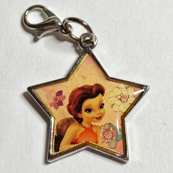 Vintage Disney Tinker Bell Fairy Rosetta Clip On Charm Zipper Pull Bag Purse - Picture 2 of 4